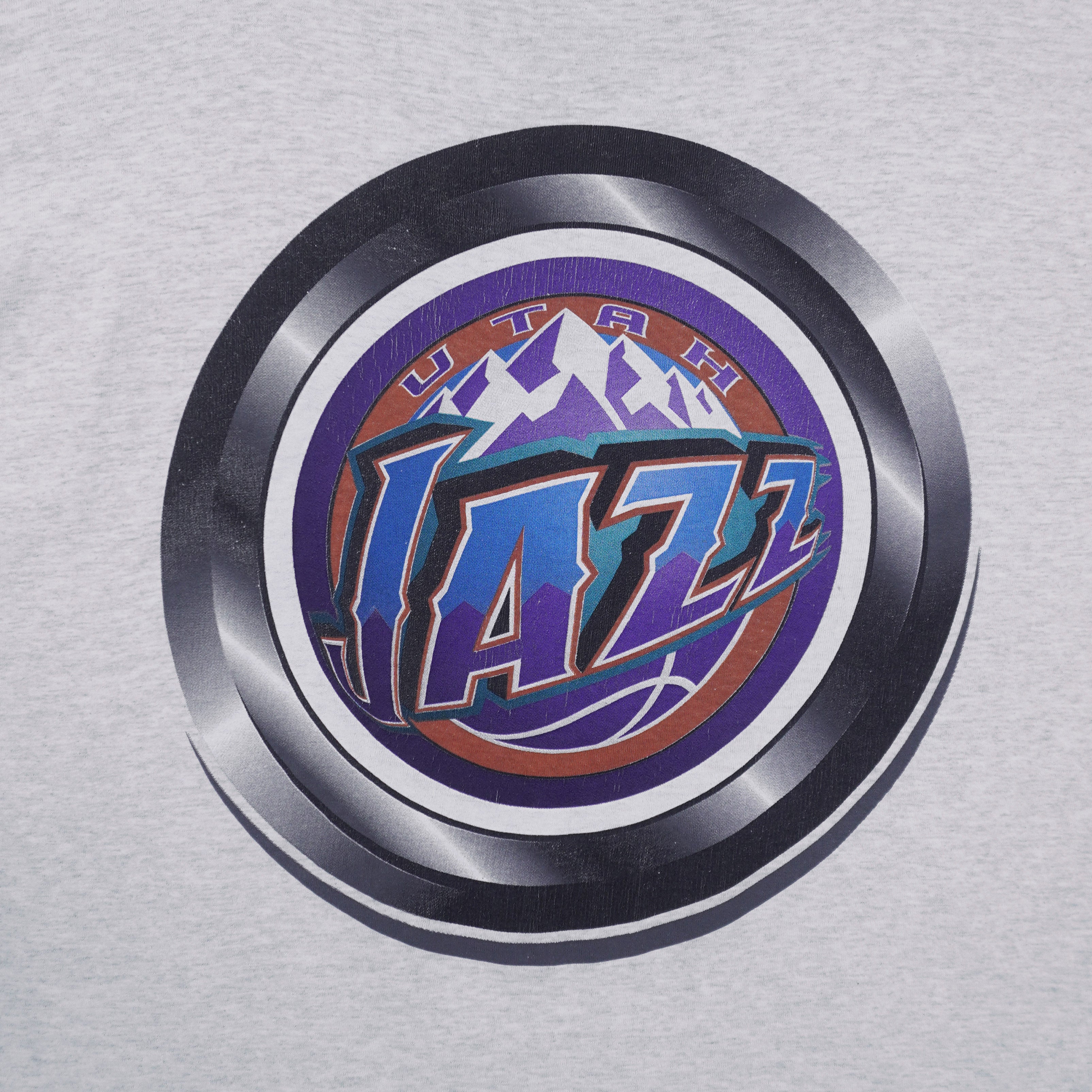 NBA - Utah Jazz Single Stitch T-Shirt 1990s Large Vintage Retro Basketball