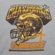 NCAA (Lee) - Tennessee Volunteers SEC Champions Helmet T-Shirt 1997 Large Vintage Retro