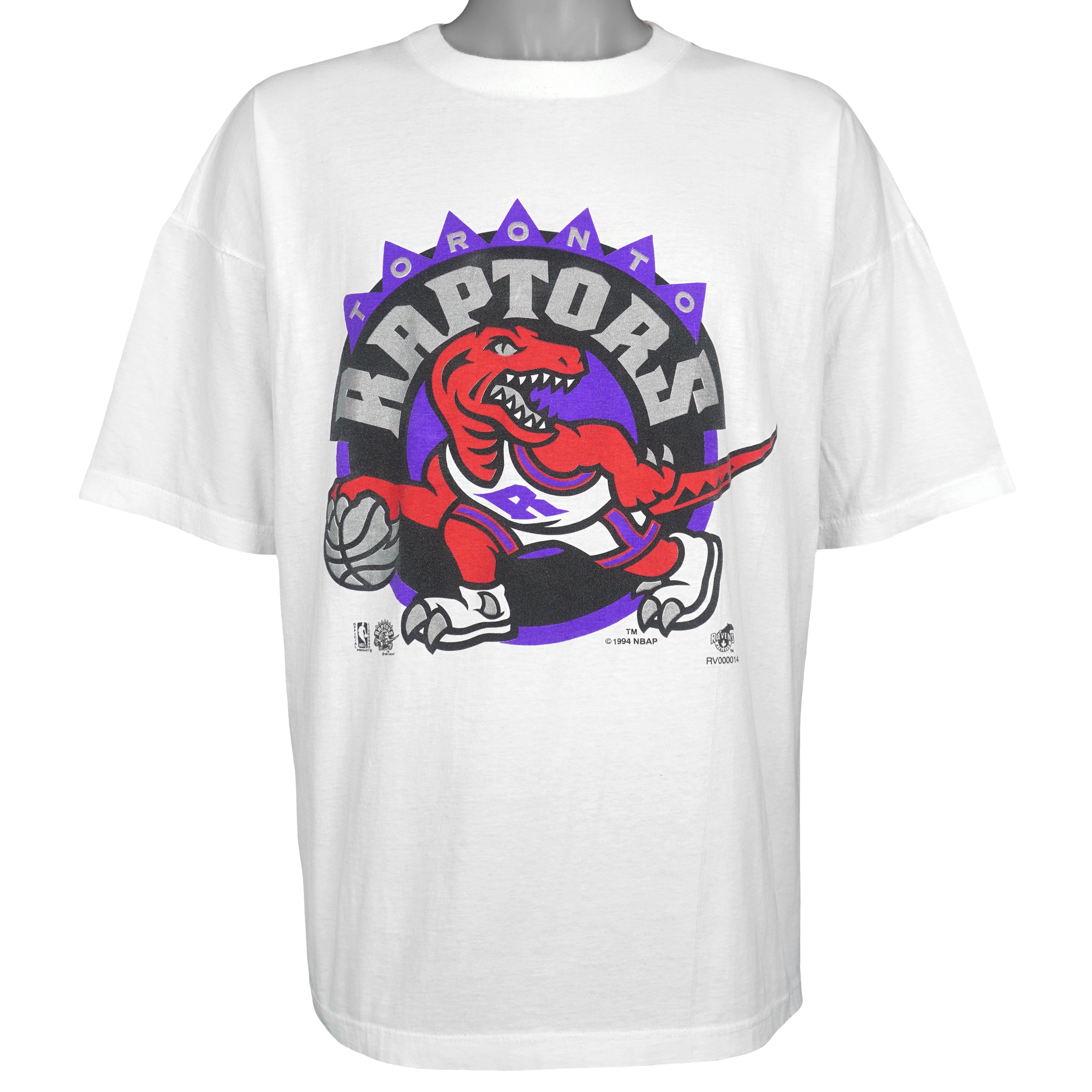 NBA (Sogo) - Toronto Raptors Basketball T-Shirt 1994 X-Large Vintage Retro Basketball