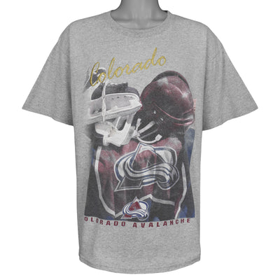 NHL (Lee) - Colorado Avalanche Embroidered T-Shirt 1990s X-Large