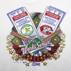 MLB - Oakland Athletics Vs Cincinnati Reds Matchups World Series Sweatshirt 1990 Large Vintage Retro Baseball