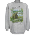 Vintage - WWF Sanctuary Brown Bears Crew Neck Sweatshirt 1986 Large Vintage Retro