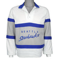 NFL (Logo 7) - Seattle Seahawks Embroidered Pullover 1990s Medium Vintage Retro Football