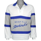 NFL (Logo 7) - Seattle Seahawks Embroidered Pullover 1990s Medium Vintage Retro Football