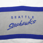 NFL (Logo 7) - Seattle Seahawks Embroidered Pullover 1990s Medium Vintage Retro Football
