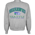 NFL (Lee) - Seattle Seahawks Crew Neck Sweatshirt 1997 Medium Vintage Retro Football