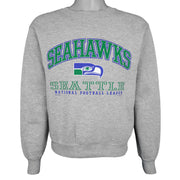 NFL (Lee) - Seattle Seahawks Crew Neck Sweatshirt 1997 Medium Vintage Retro Football