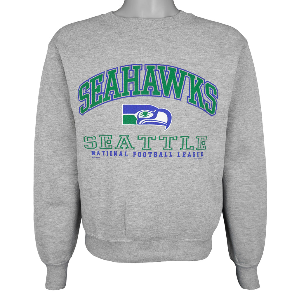 NFL (Lee) - Seattle Seahawks Crew Neck Sweatshirt 1997 Medium Vintage Retro Football