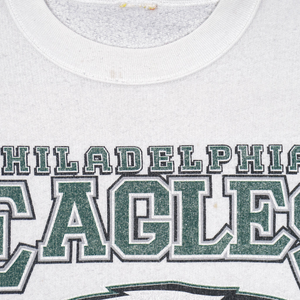 NFL - Philadelphia Eagles Crew Neck Sweatshirt 1990s Large Vintage Retro Football