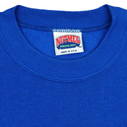 Nutmeg Mills collar label inside the Rams sweatshirt