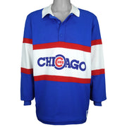 MLB (Nutmeg) - Chicago Cubs Collared Sweatshirt 1980s Large vintage Retro Baseball