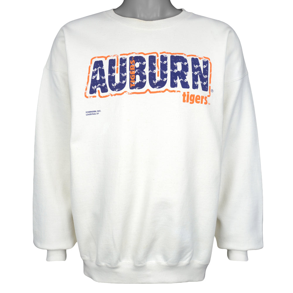 NCAA (Hanes) - Auburn Tigers Crew Neck Sweatshirt 1990s Large Vintage Retro