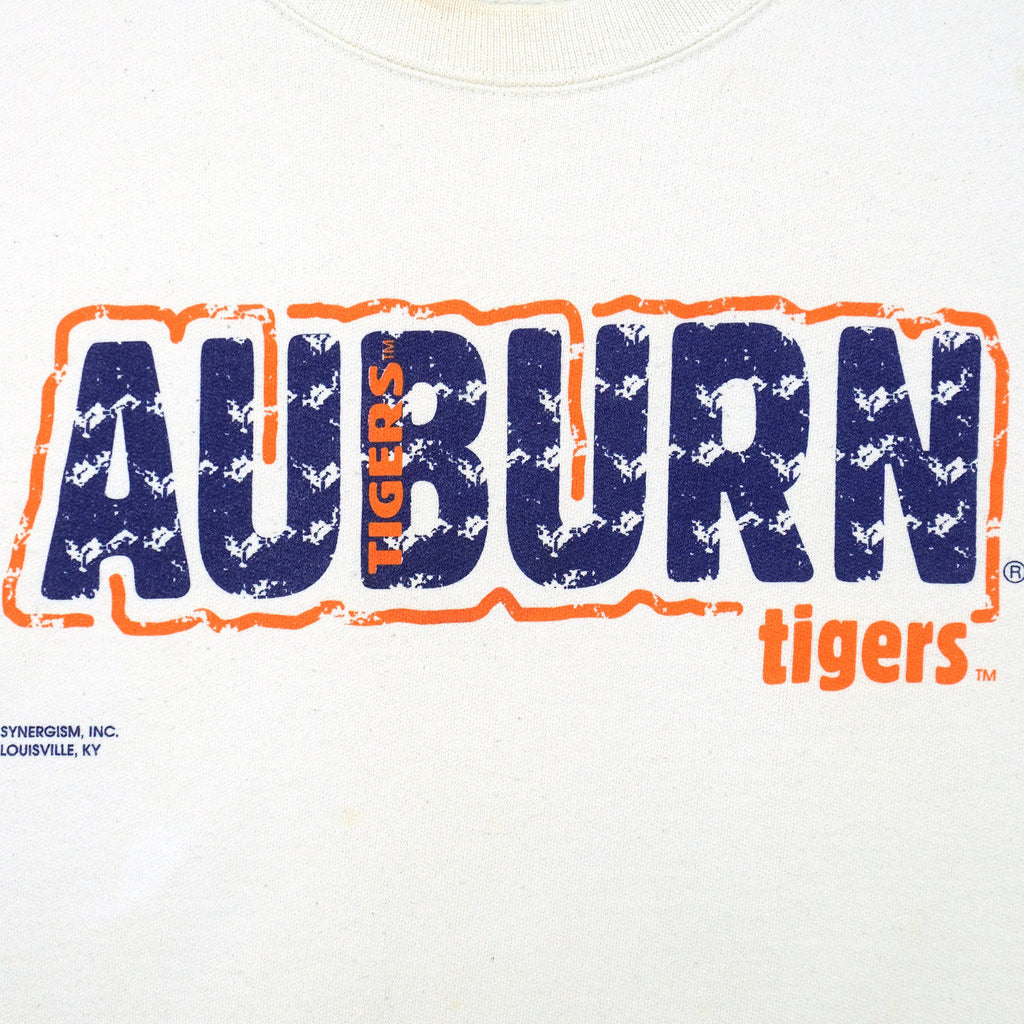 NCAA (Hanes) - Auburn Tigers Crew Neck Sweatshirt 1990s Large Vintage Retro