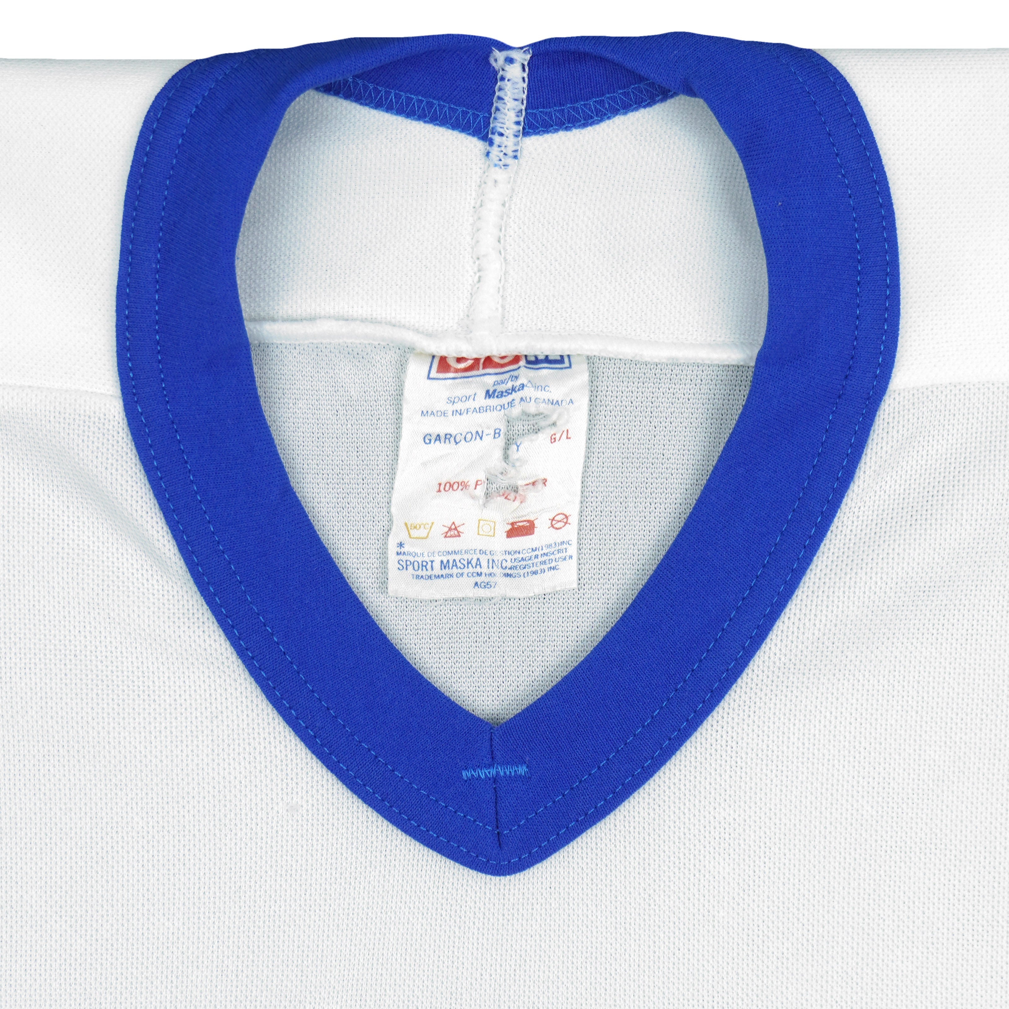 NHL (CCM) - Quebec Nordiques Jersey 1990s Large Vintage Retro Hockey