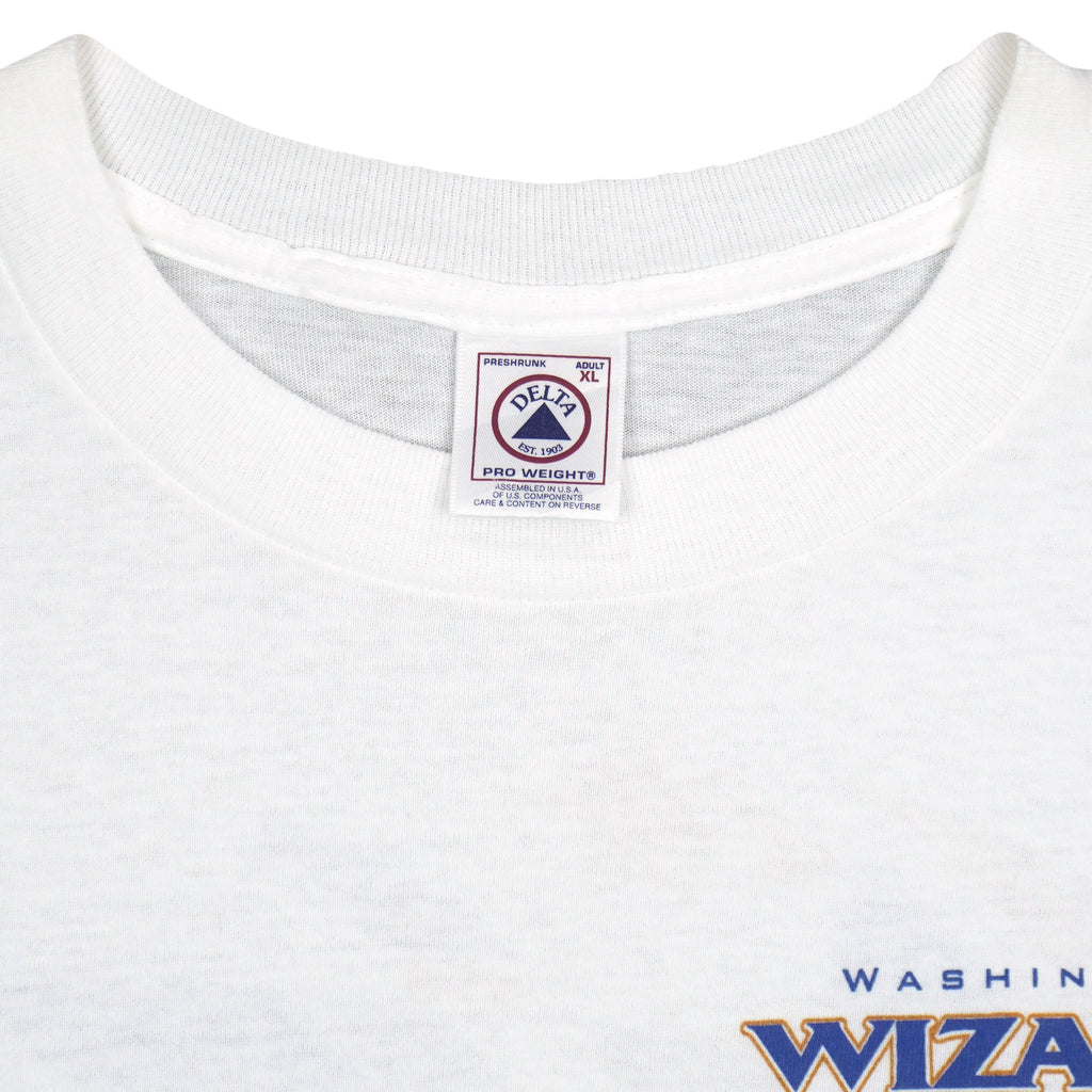 NBA (Delta) - Washington Wizards T-Shirt 1990s X-Large Vintage Retro Basketball