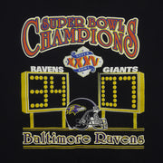 NFL (Tultex) - Baltimore Ravens, Super Bowl XXXV Crew Neck Sweatshirt 2001 X-Large Vintage Retro Football