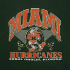 NCAA (TNT) - Miami Hurricanes Crew Neck Sweatshirt 1980s Large Vintage Retro