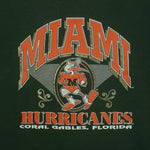 NCAA (TNT) - Miami Hurricanes Crew Neck Sweatshirt 1980s Large Vintage Retro