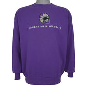 NCAA (Hanes) - Kansas State Wildcats Crew Neck Sweatshirt 1990s Large Vintage Retro