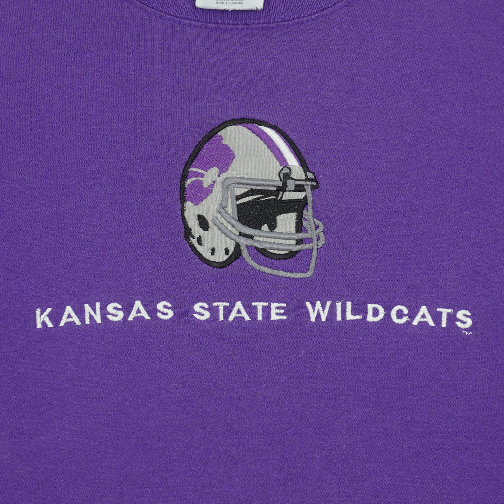 NCAA (Hanes) - Kansas State Wildcats Crew Neck Sweatshirt 1990s Large Vintage Retro