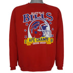 NFL (Trench) - Buffalo Bills Helmet Sweatshirt 1988 Large Vintage Retro Football