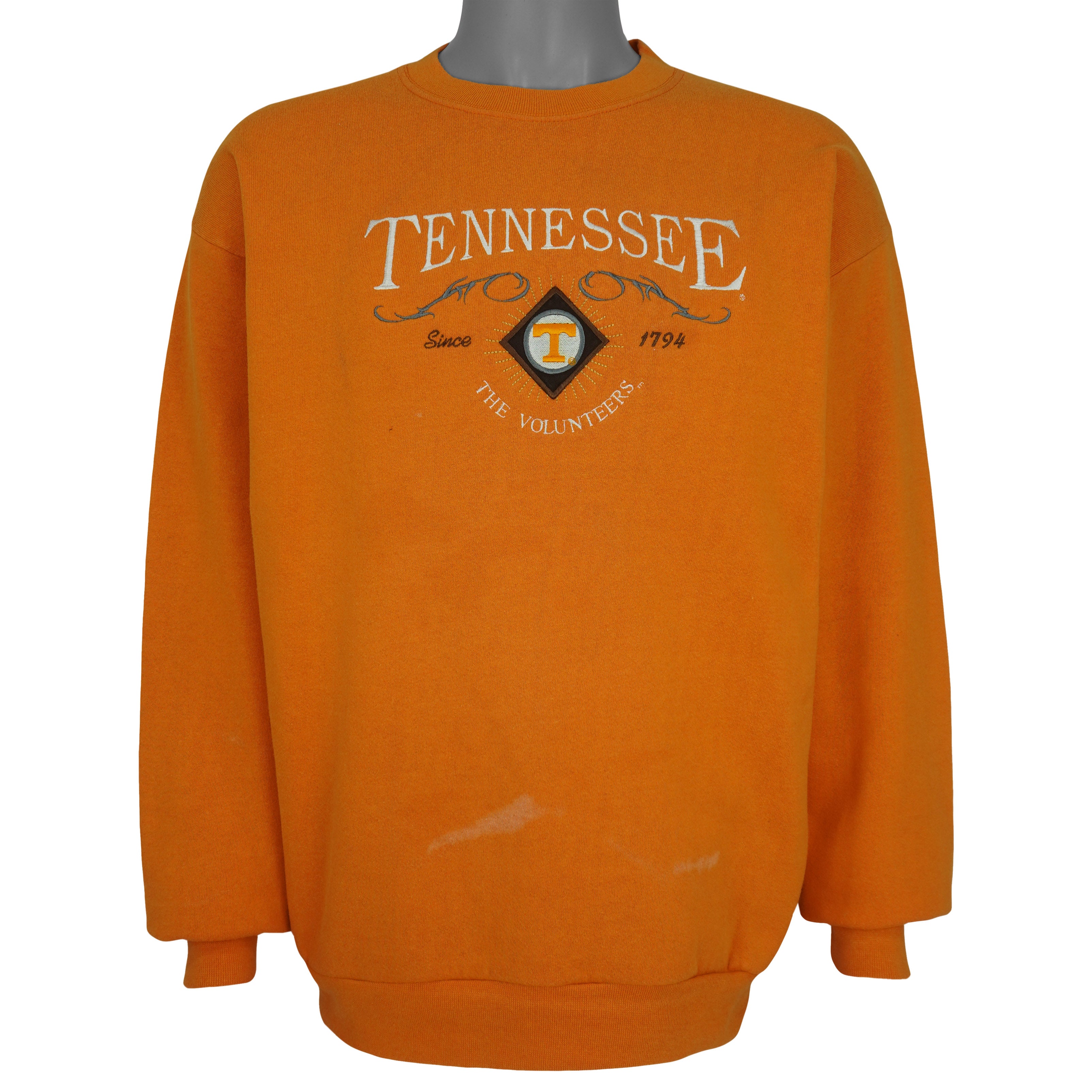 NCAA (ASC) - Tennessee Volunteers Embroidered Crew Neck Sweatshirt 1990s Large Vintage Retro
