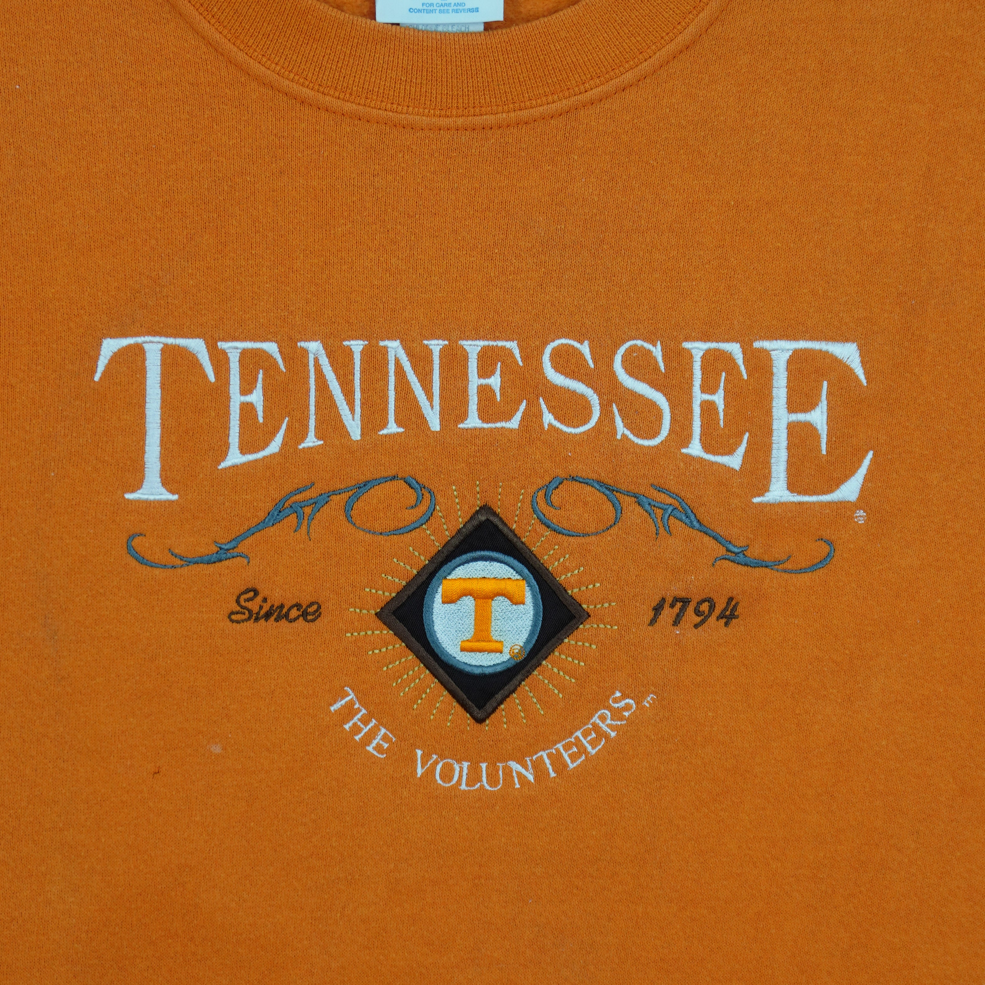 NCAA (ASC) - Tennessee Volunteers Embroidered Crew Neck Sweatshirt 1990s Large Vintage Retro