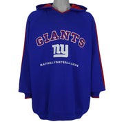 NFL (Lee) - New York Giants Embroidered Hooded Sweatshirt 1990s XX-Large Vintage Retro Football