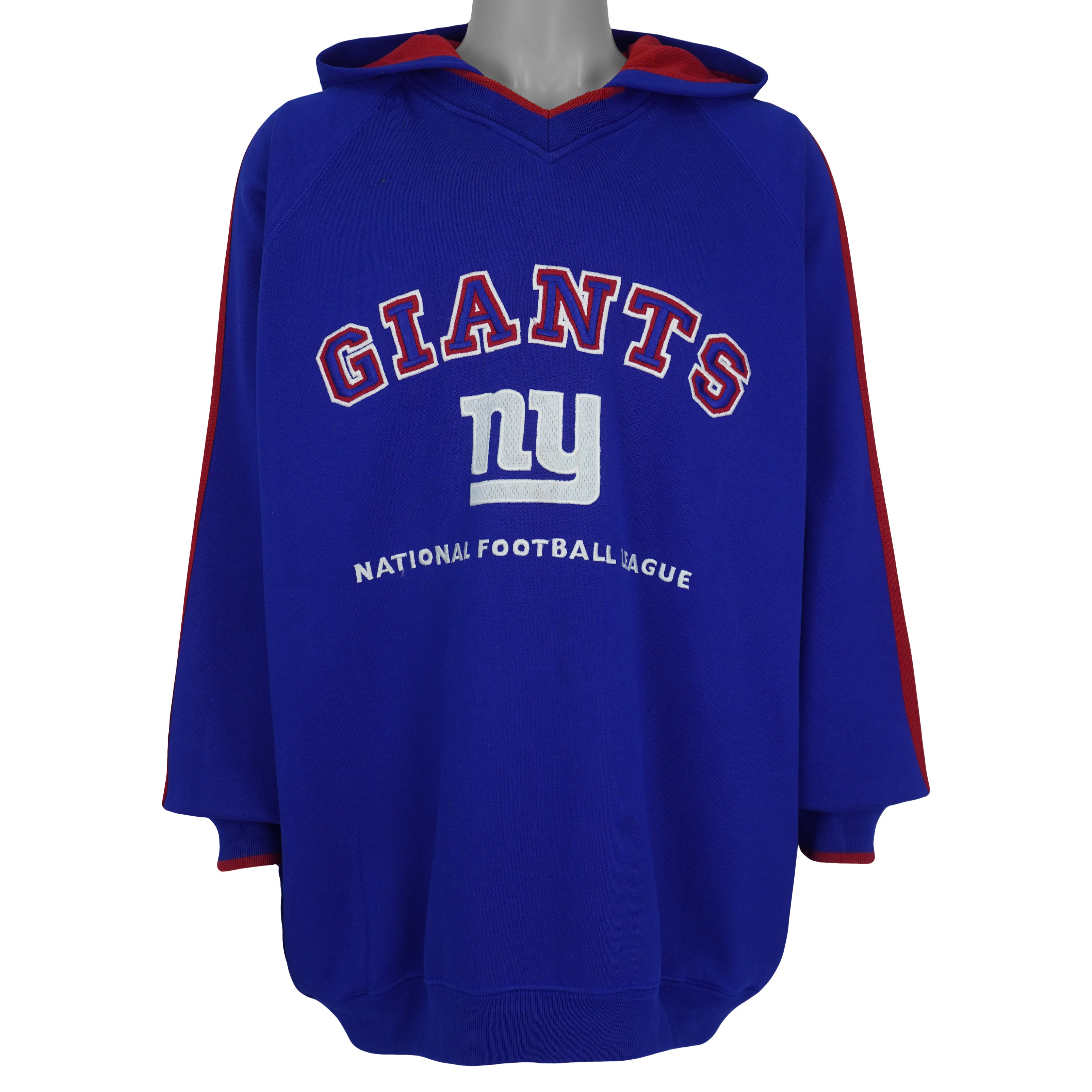 NFL (Lee) - New York Giants Embroidered Hooded Sweatshirt 1990s XX-Large Vintage Retro Football