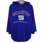 NFL (Lee) - New York Giants Embroidered Hooded Sweatshirt 1990s XX-Large