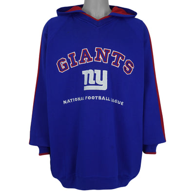 NFL (Lee) - New York Giants Embroidered Hooded Sweatshirt 1990s XX-Large