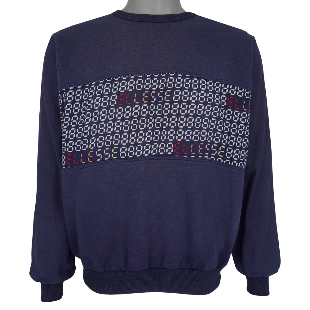 Ellesse - Spell-Out Crew Neck Sweatshirt 1980s Medium Vintage Retro