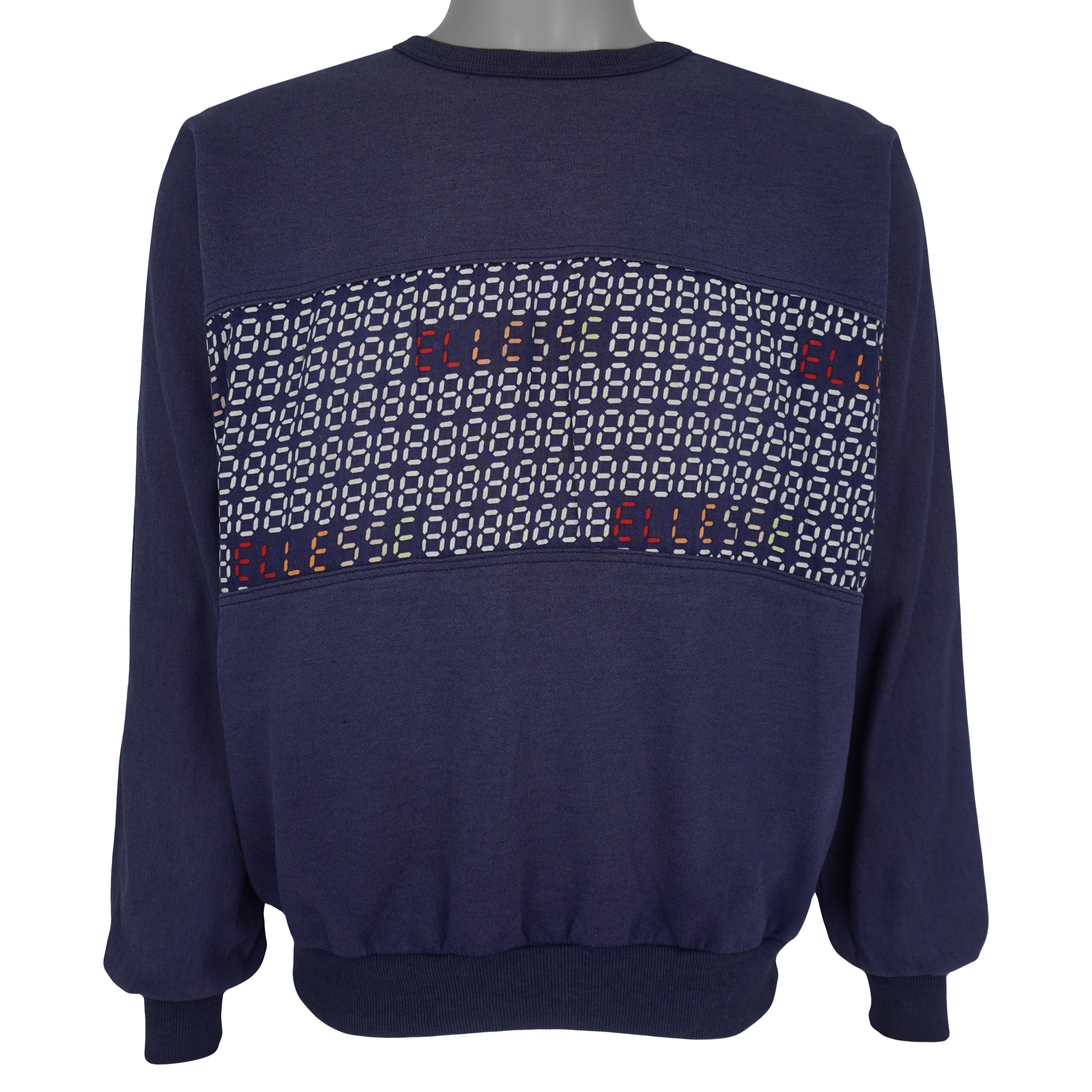 Ellesse - Spell-Out Crew Neck Sweatshirt 1980s Medium Vintage Retro