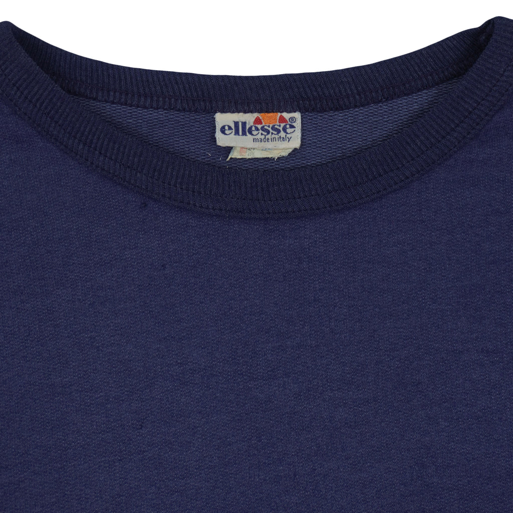Ellesse - Spell-Out Crew Neck Sweatshirt 1980s Medium Vintage Retro