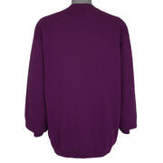 Vintage (Wilson) - Native American Wolves and Eagle Crew Neck Sweatshirt 1990s Large in purple