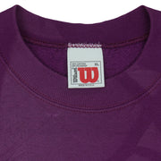 Vintage (Wilson) - Native American Wolves and Eagle Crew Neck Sweatshirt 1990s Large in purple