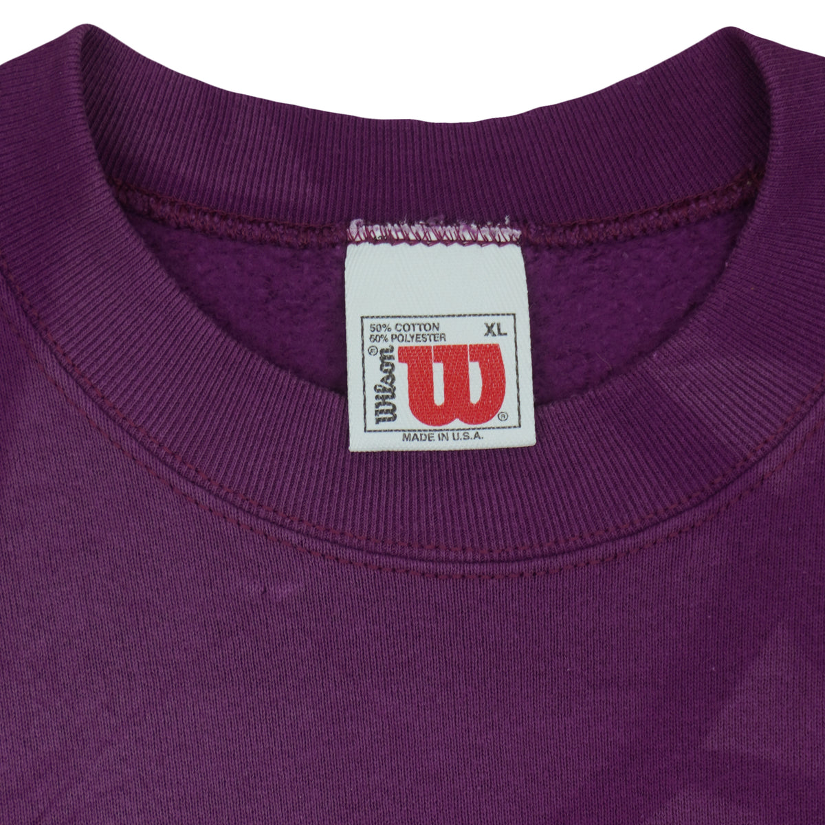 Vintage (Wilson) - Native American Wolves and Eagle Crew Neck Sweatshirt 1990s Large in purple