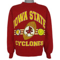 NCAA - Iowa State Cyclones Crew Neck Sweatshirt 1991 Medium Vintage Retro