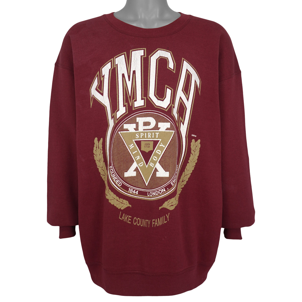 Vintage - YMCA Spirit, Mind & Body Lake County Family Sweatshirt 1990s XX-Large Vintage Retro