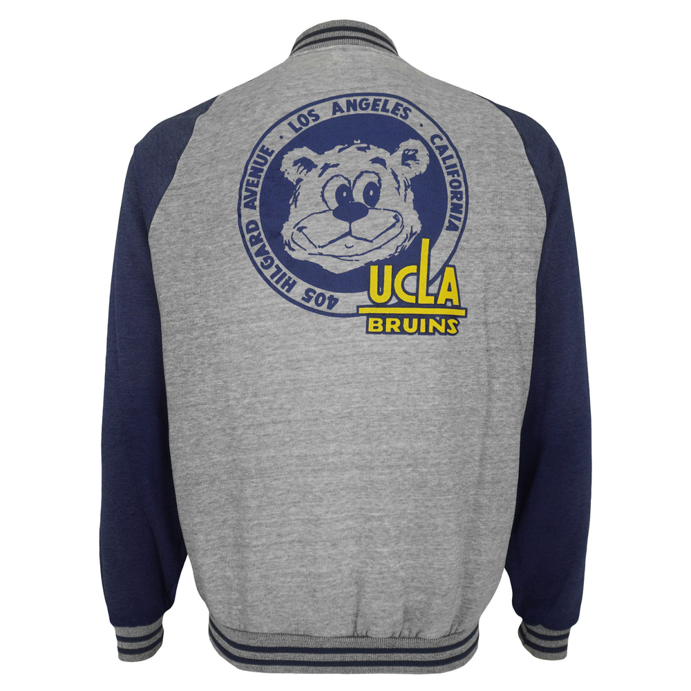 NCAA (Descente) - UCLA Bruin Zip Up Jacket 1980s Large Vintage Retro