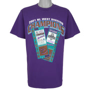 MLB (Lee) - Arizona Diamondbacks Baseball Tickets T-Shirt 2001 Large Vintage Retro Baseball