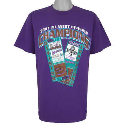 MLB (Lee) - Arizona Diamondbacks Baseball Ticket T-Shirt 2001 Large