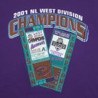 MLB (Lee) - Arizona Diamondbacks Baseball Tickets T-Shirt 2001 Large Vintage Retro Baseball