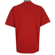 MLB (Nutmeg) - Cincinnati Reds Baseball Single Stitch T-Shirt 1990s Large Vintage Retro Baseball