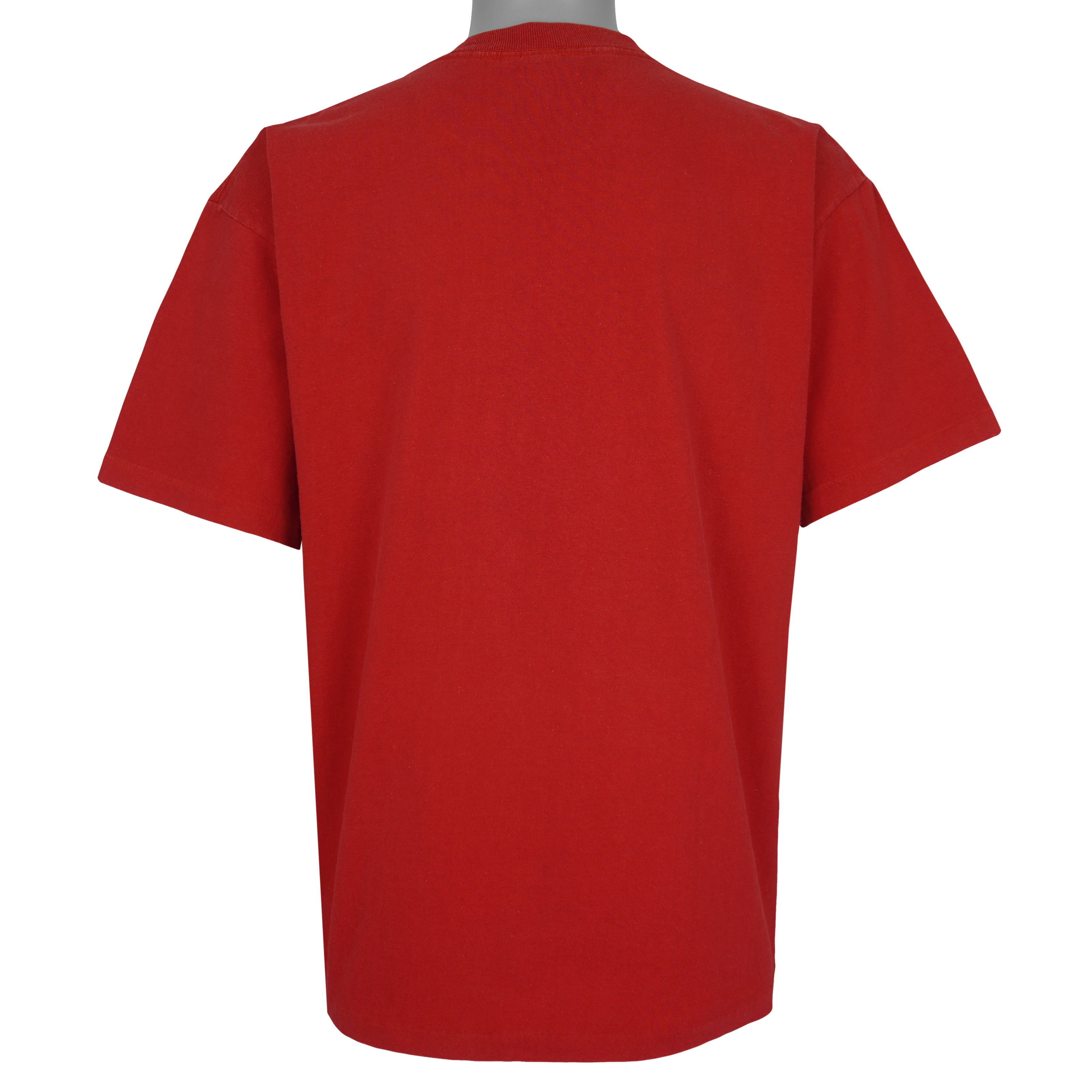 MLB (Nutmeg) - Cincinnati Reds Baseball Single Stitch T-Shirt 1990s Large Vintage Retro Baseball