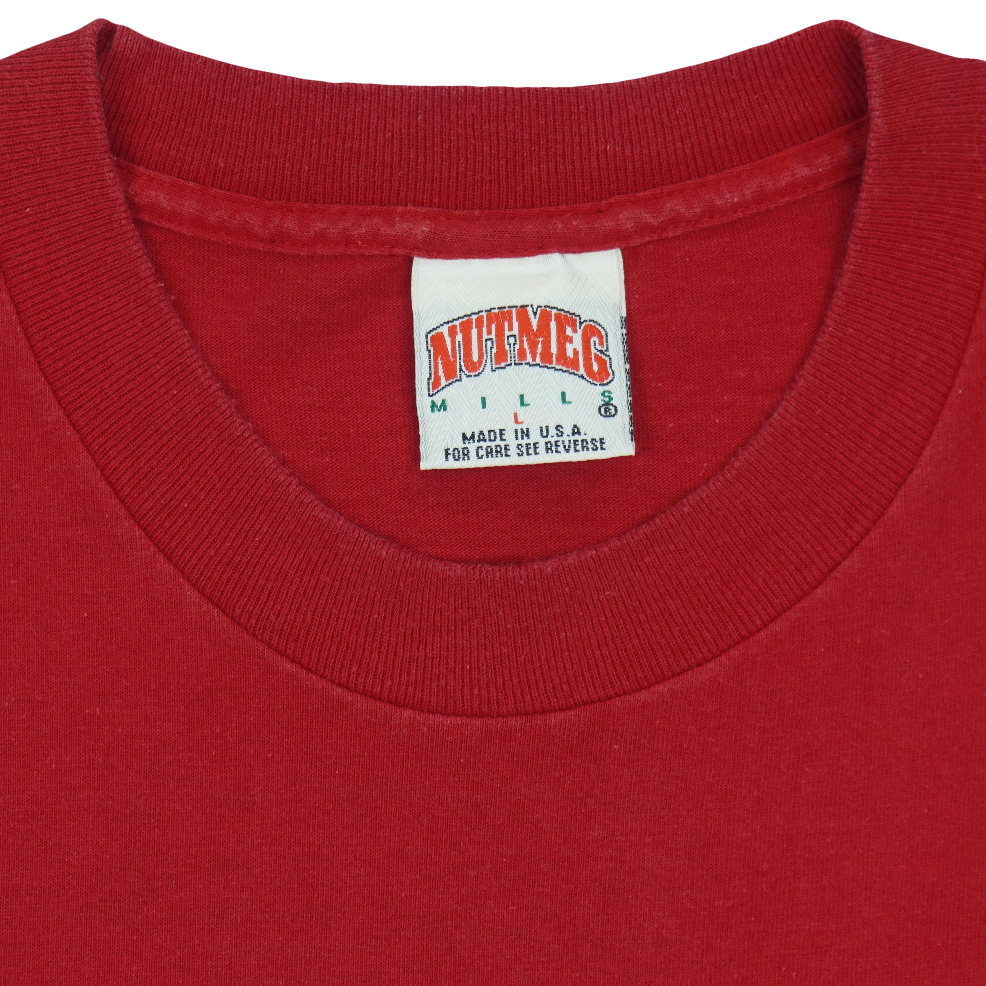 MLB (Nutmeg) - Cincinnati Reds Baseball Single Stitch T-Shirt 1990s Large Vintage Retro Baseball