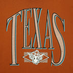 Texas spell-out and Longhorns front graphic detail