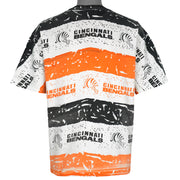 NFL - Cincinnati Bengals All Over Print T-Shirt 1990s X-Large Vintage Retro Football