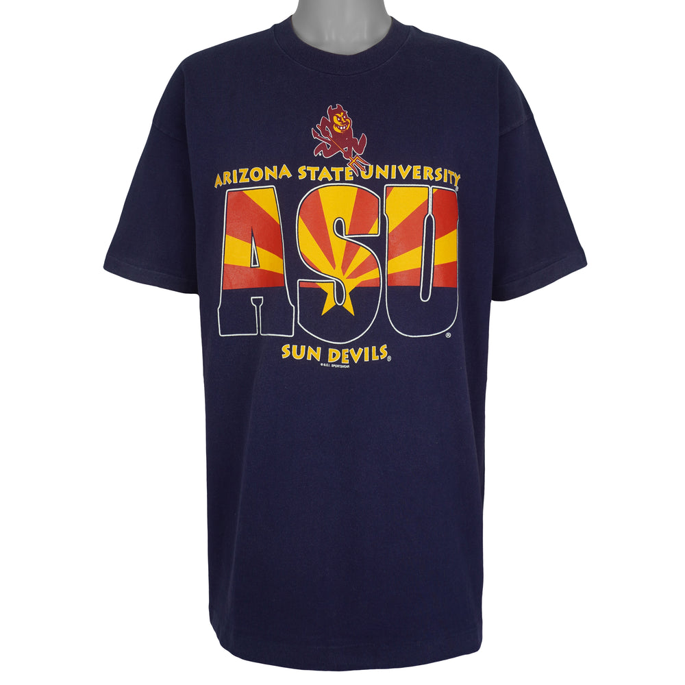 NCAA (Fruit Of The Loom) - ASU Sun Devils Single Stitch T-Shirt 1990s XX-Large Vintage Retro
