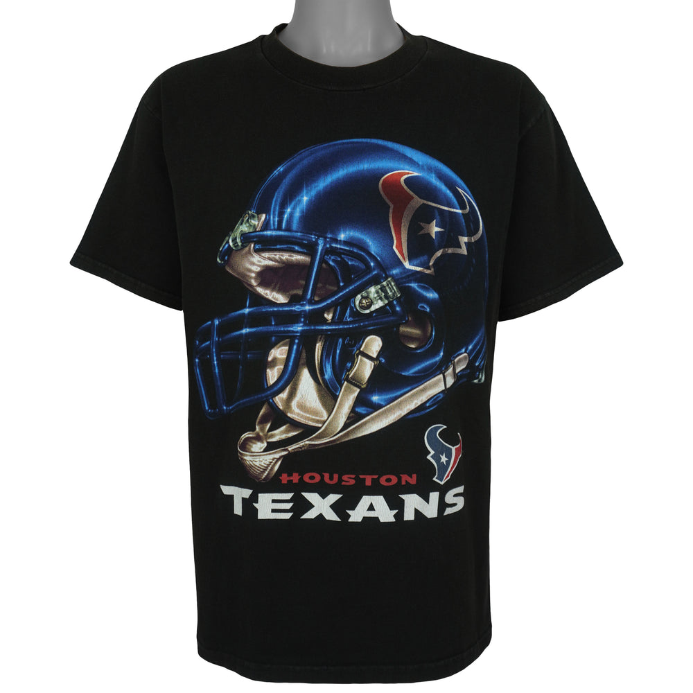 NFL - Houston Texans Helmet T-Shirt 1990s Large Vintage Retro Football